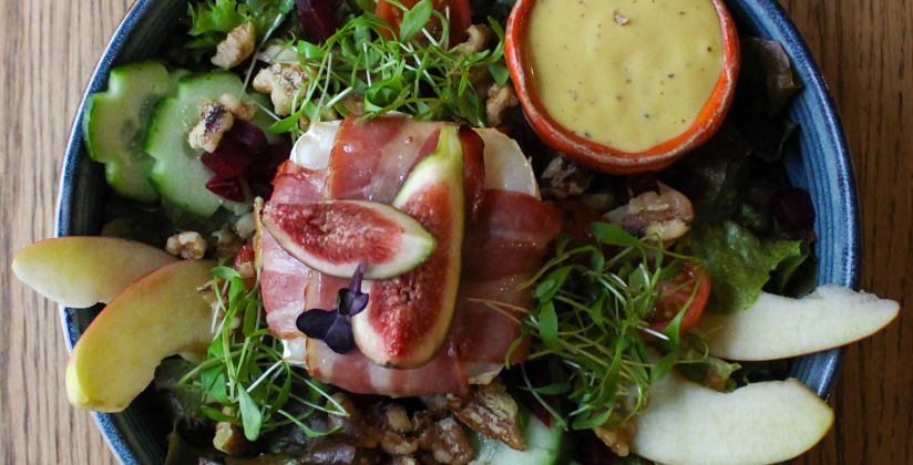 Bovenaanzicht Salade Geitenkaas Pure Pauze